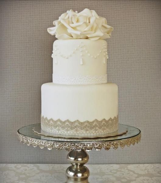 Two Tier Wedding Cake