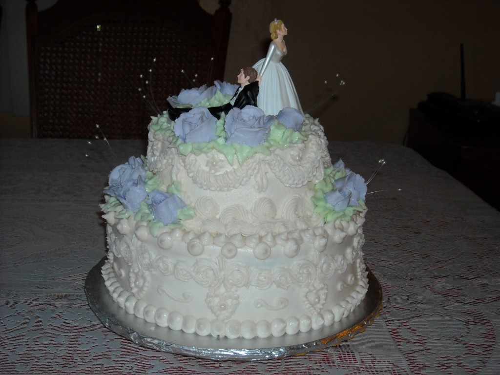 Two Tier Wedding Cake