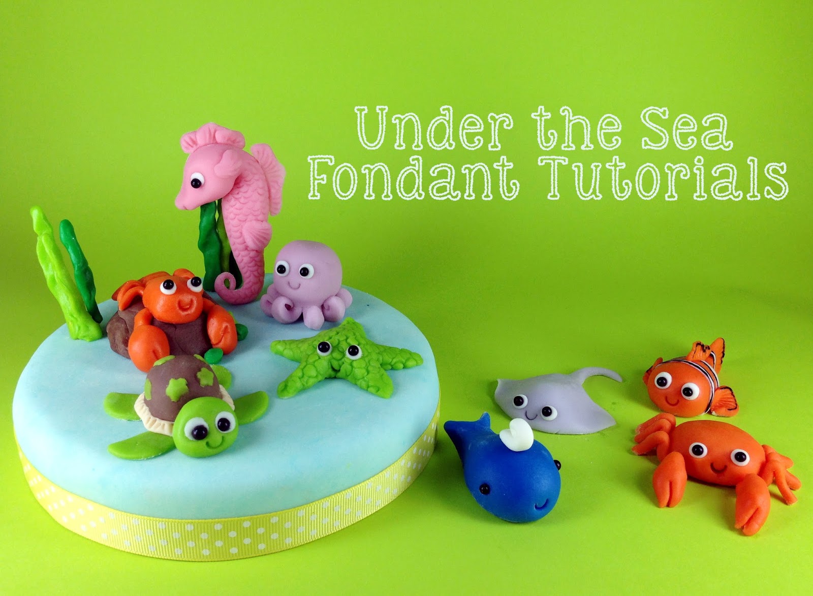 Under the Sea Fondant Cake Toppers Under the Sea Fondant Cake Toppers
