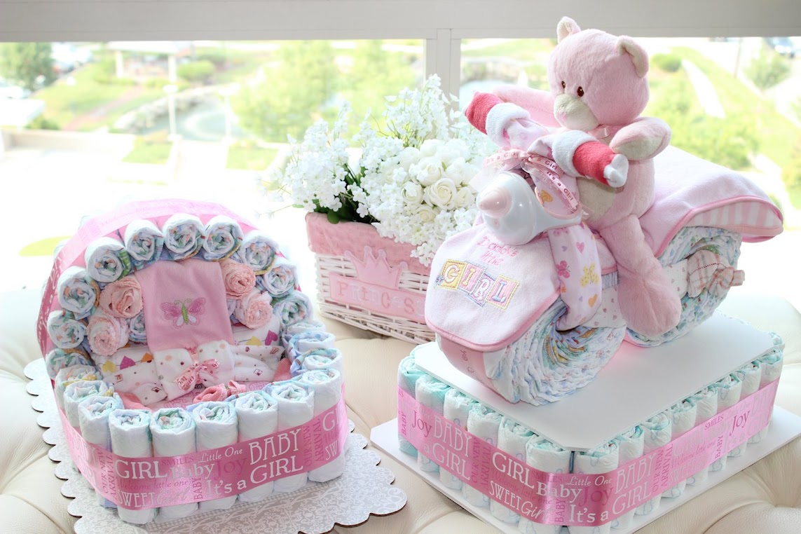 Unique Baby Shower Diaper Cakes