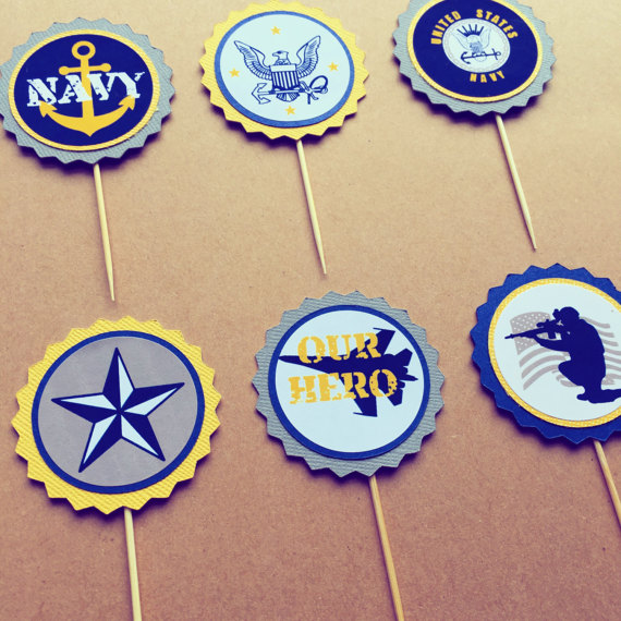 United States Navy Cupcakes