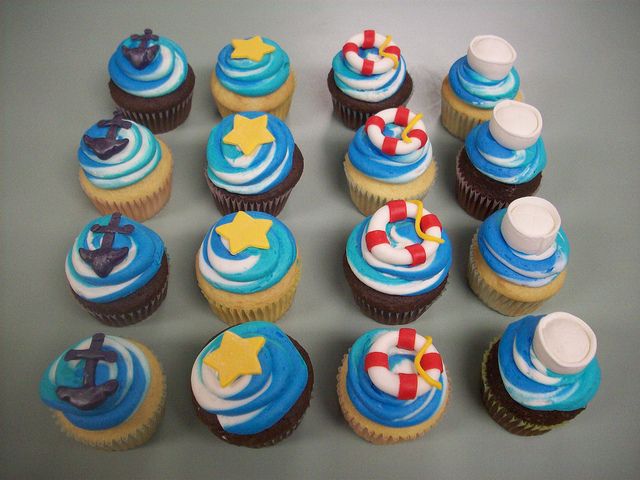 US Navy Cupcakes