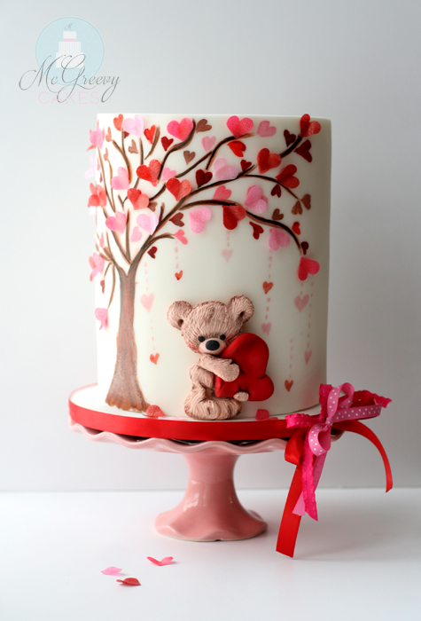 Valentine's Day Heart Cake Valentine's Day Heart Cake