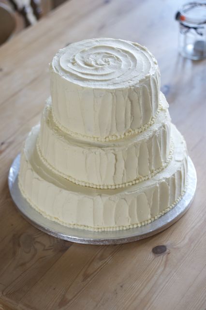 Vintage Buttercream Wedding Cake