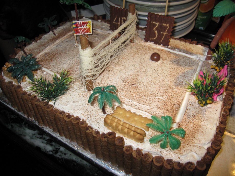 Volleyball Birthday Cake Volleyball Birthday Cake