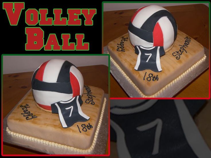 Volleyball Themed Birthday Cake Volleyball Themed Birthday Cake