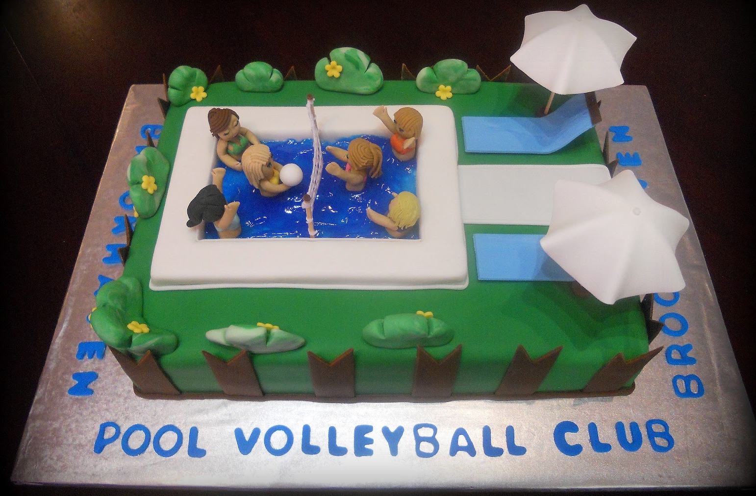 Volleyball Themed Birthday Cake