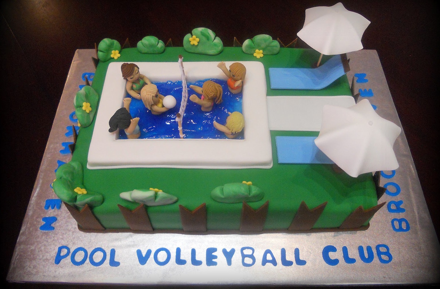 Volleyball Themed Birthday Cake Volleyball Themed Birthday Cake