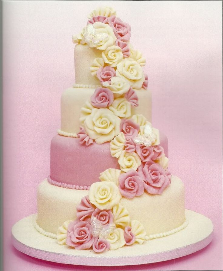 Wedding Cake Flower Waterfall