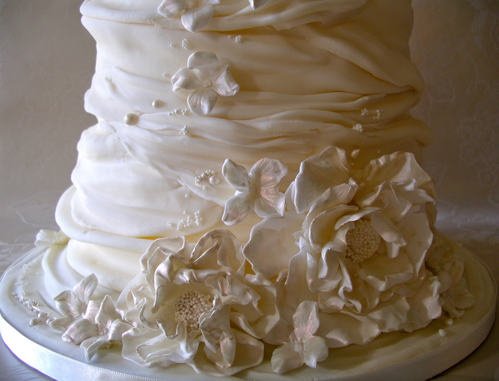 Wedding Cake with Whipped Cream Frosting