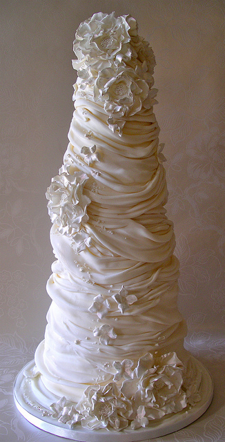 Wedding Cakes with Whipped Cream Icing