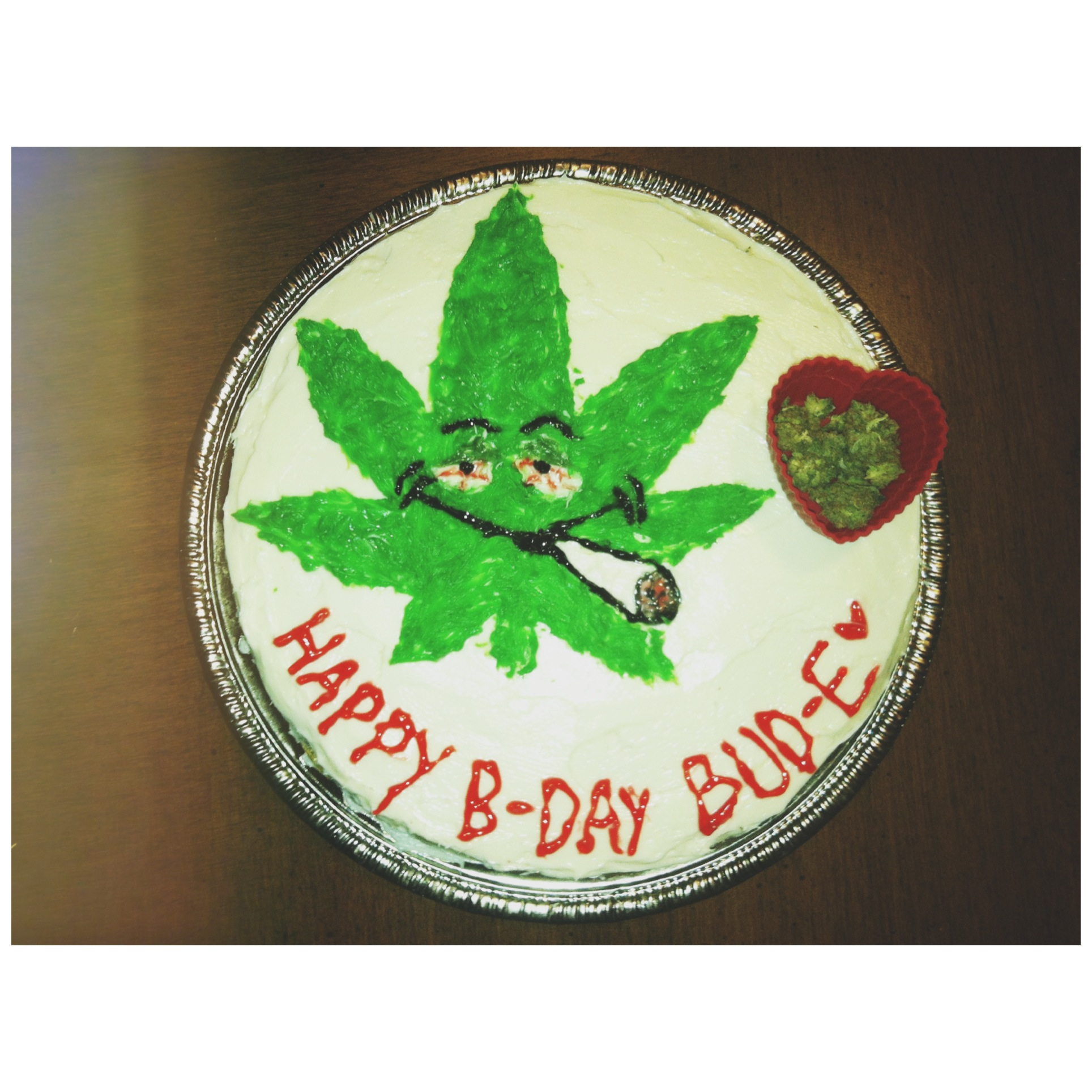 Weed Birthday Cake