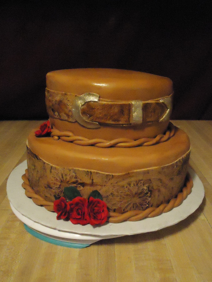 Western Bridal Shower Cake