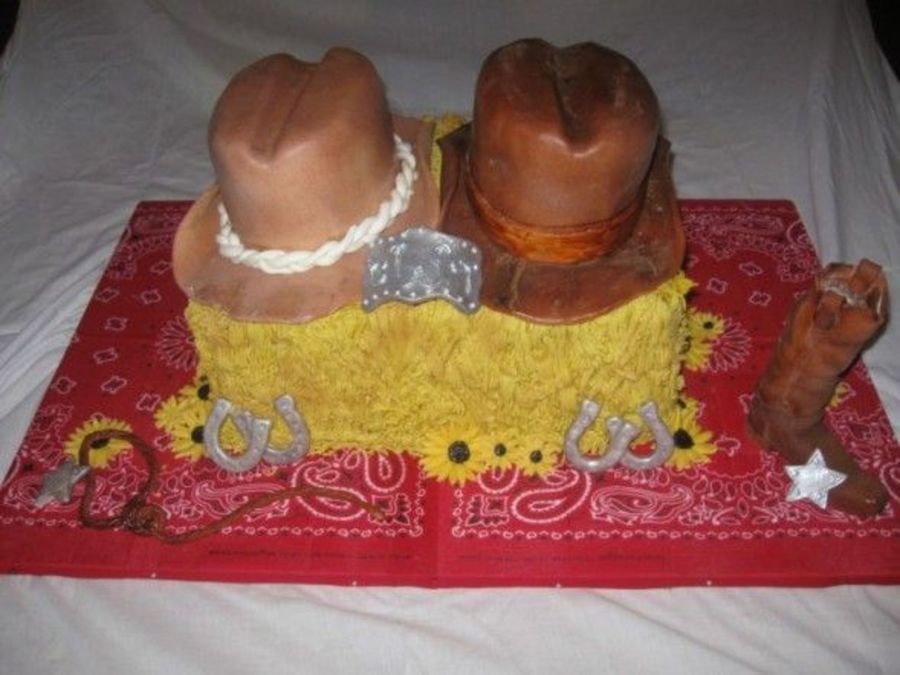 Western Bridal Shower Cake