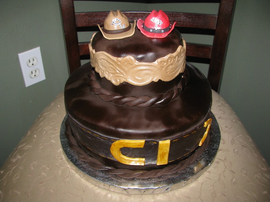 Western Themed Bridal Shower Cake