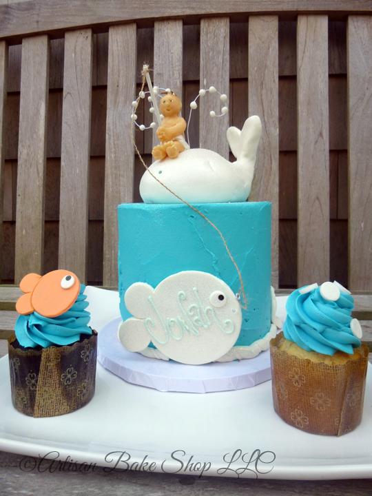 Whale Baby Shower Cake