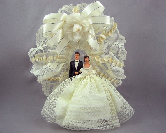 1960s Wedding Cake Topper