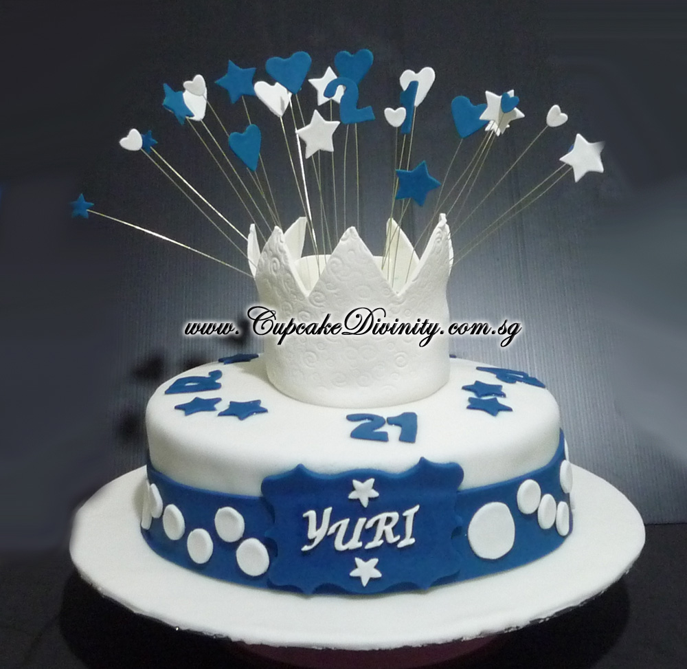 21st Birthday Fondant Cake