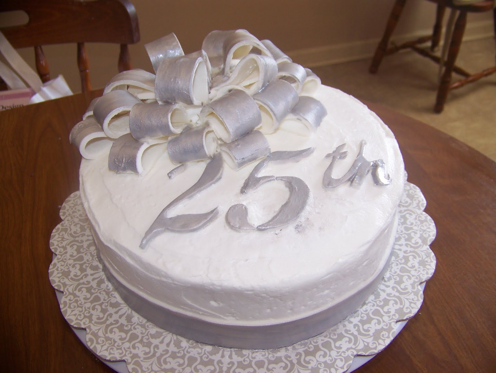 9 Photos of 25th Anniversary Cake Wedding Cakes