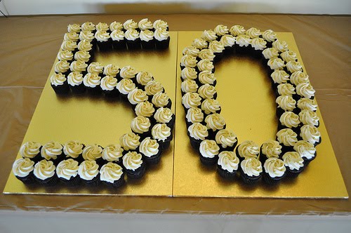 50th Birthday Cake and Cupcake Ideas