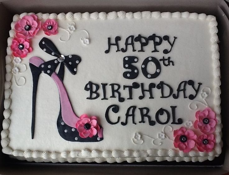 50th Birthdays Sheets Cakes Idea