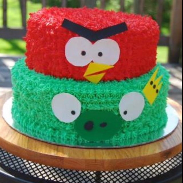 Angry Birds Birthday Cake