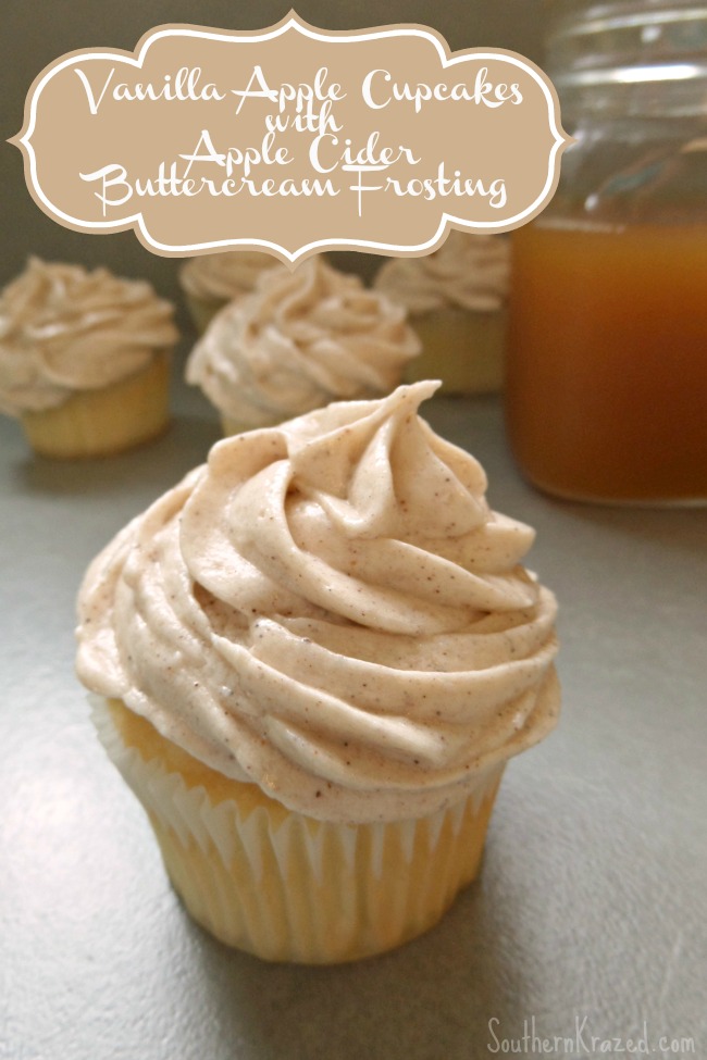 Apple Cider Cupcake with Buttercream Frosting