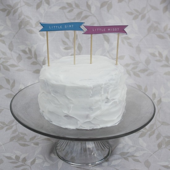 Baby Gender Reveal Cake