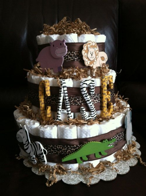 Baby Safari Diaper Cake Baby Safari Diaper Cake