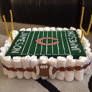 Baby Shower Diaper Cakes Football Field Baby Shower Diaper Cakes Football Field