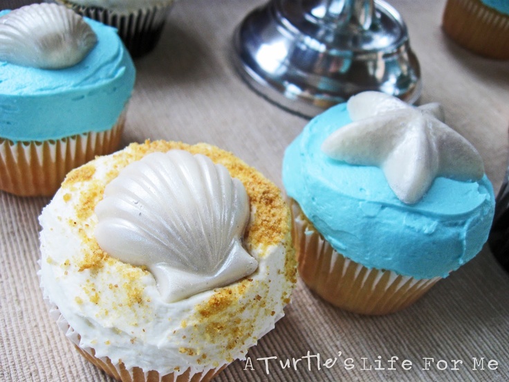 Beach Themed Wedding Shower Cupcakes Beach Themed Wedding Shower Cupcakes