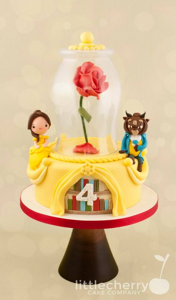 Beauty and Beast Birthday Cake