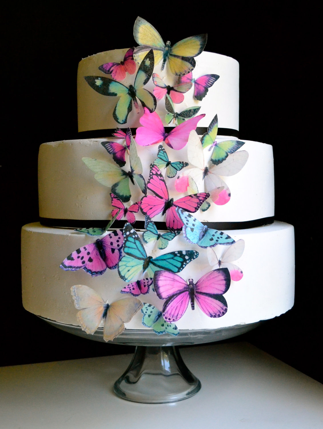 Birthday Cake with Butterflies Birthday Cake with Butterflies