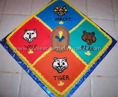 Blue and Gold Cub Scout Cake Idea