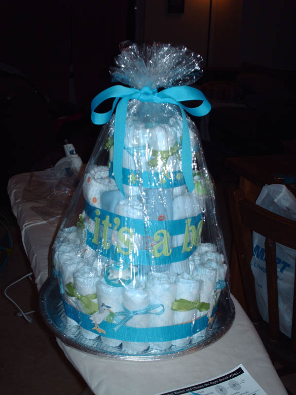 Boy Baby Shower Diaper Cake Boy Baby Shower Diaper Cake