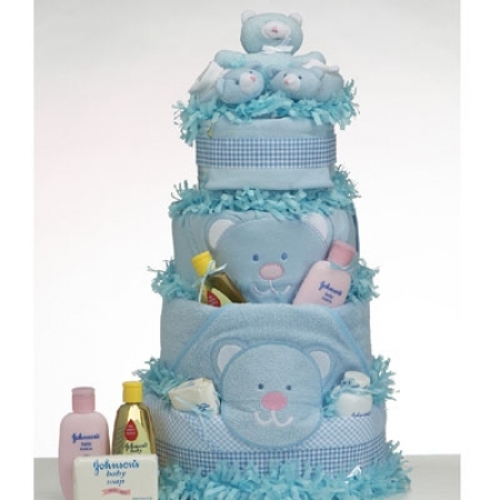 Boy Baby Shower Gift Diaper Cake