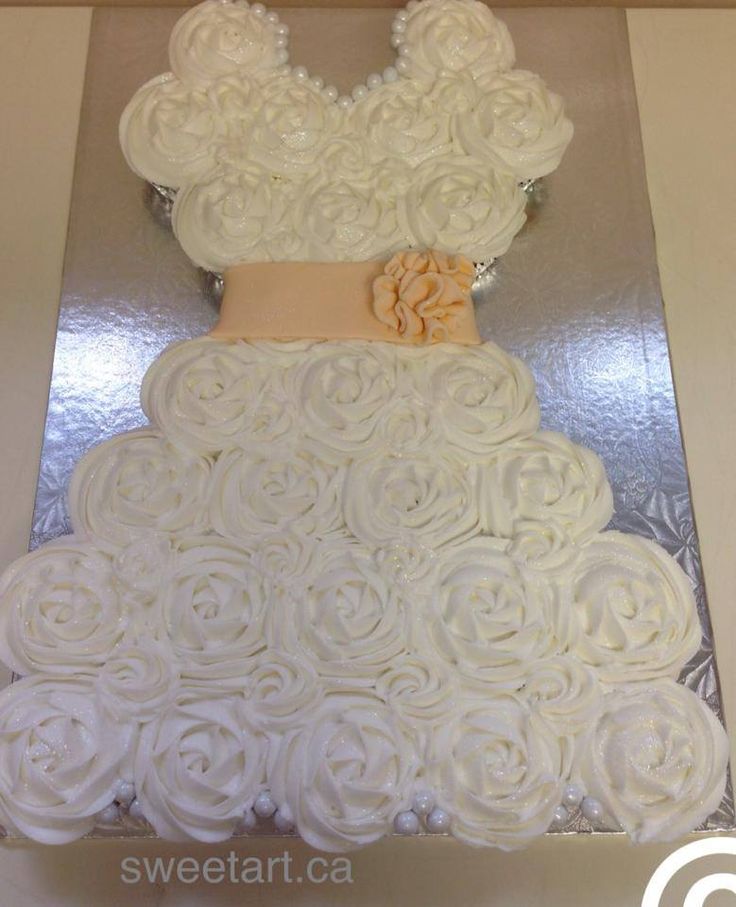 Bridal Shower Cupcake Wedding Dress
