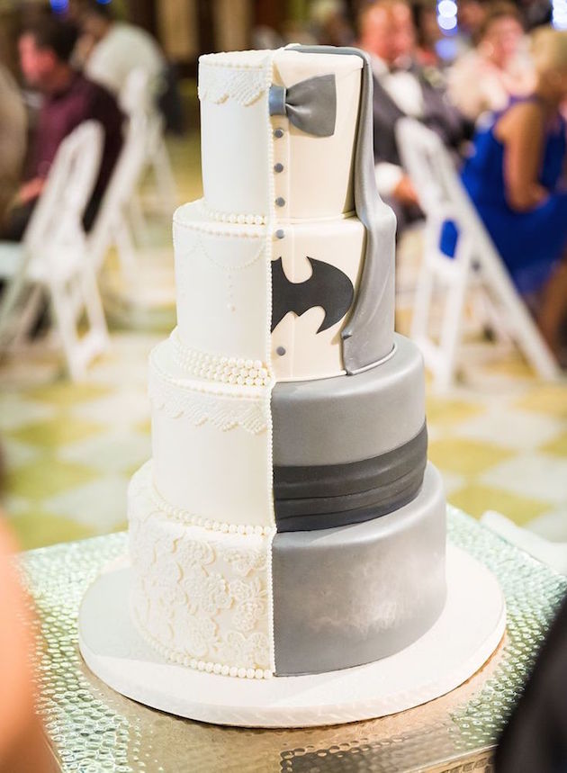 Bride and Groom Wedding Cake