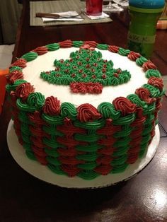 Buttercream Basketweave Cake Buttercream Basketweave Cake