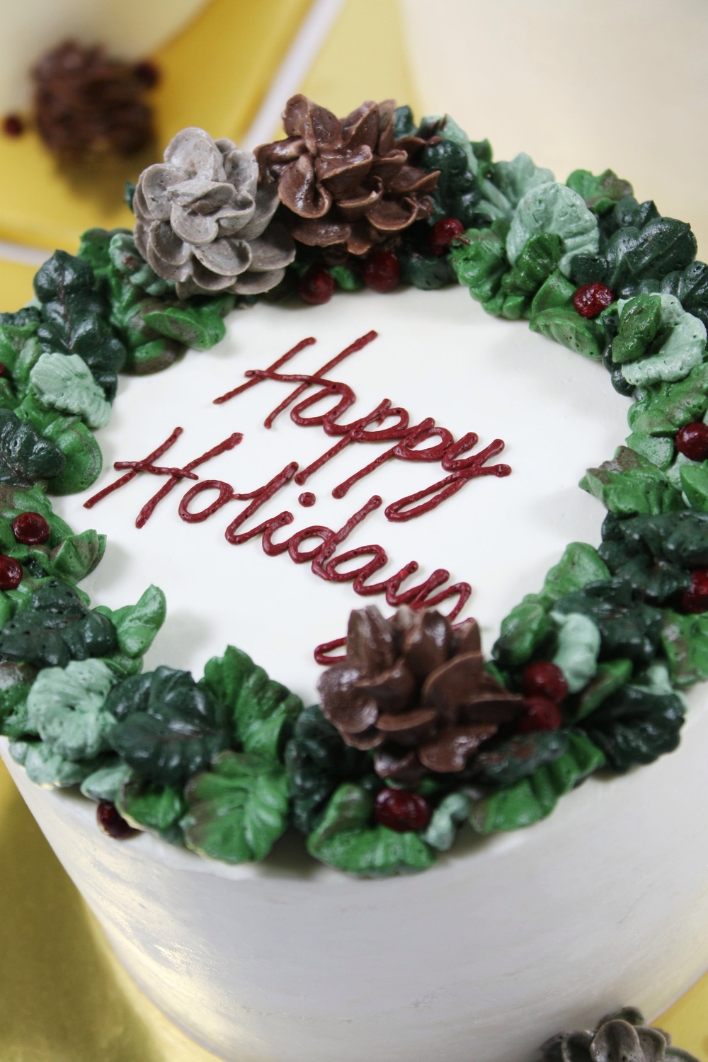 Buttercream Christmas Cakes