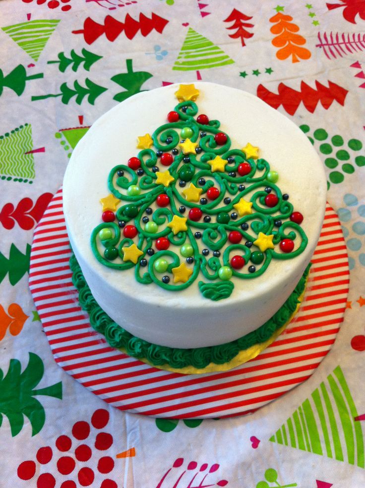 Buttercream Christmas Cakes