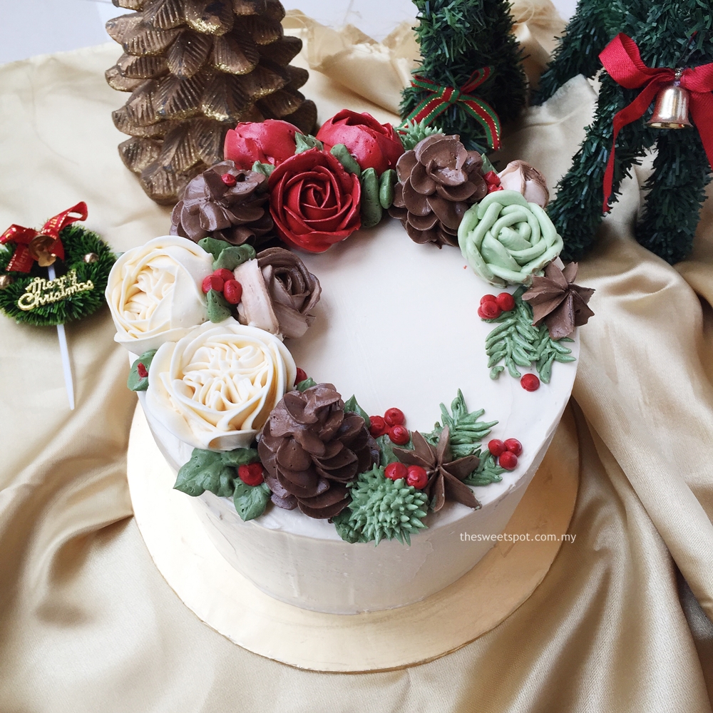 Buttercream Christmas Cakes Buttercream Christmas Cakes