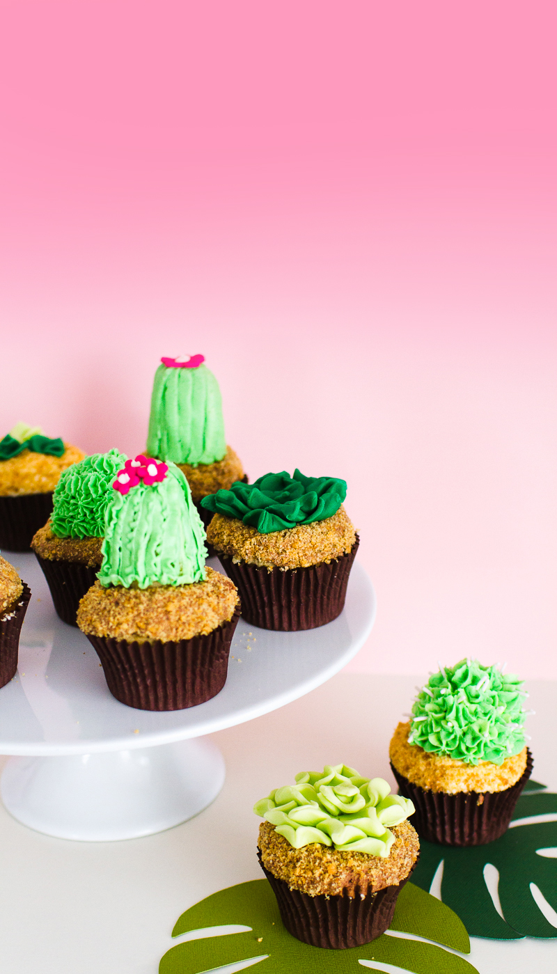 Cactus Cupcakes Tutorial