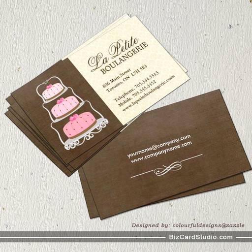 Cake Bakery Business Cards