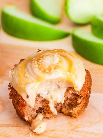 Caramel Apple Spice Cupcakes with Frosting