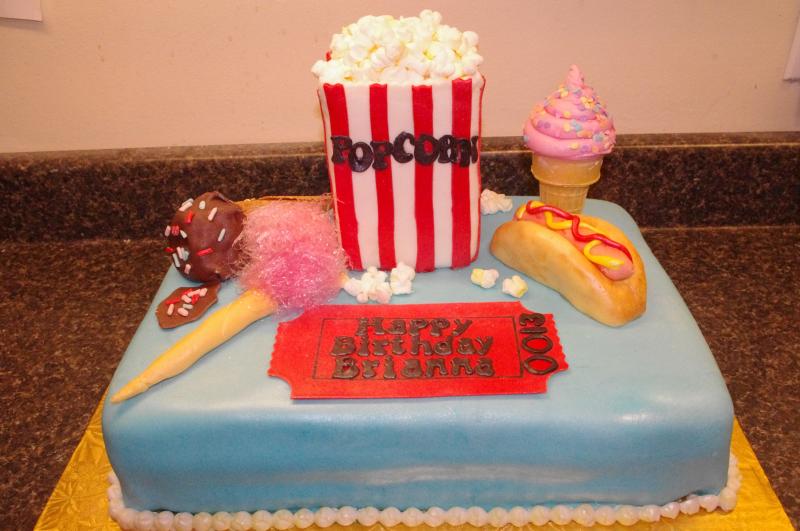 Carnival Birthday Sheet Cake