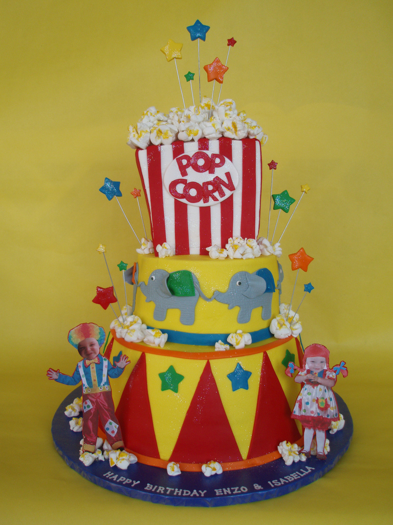 Carnival Themed Birthday Party Cake Carnival Themed Birthday Party Cake