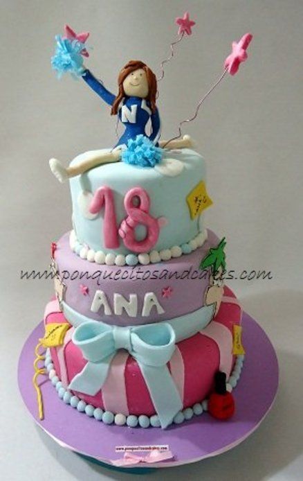 Cheerleader Birthday Cake Cheerleader Birthday Cake