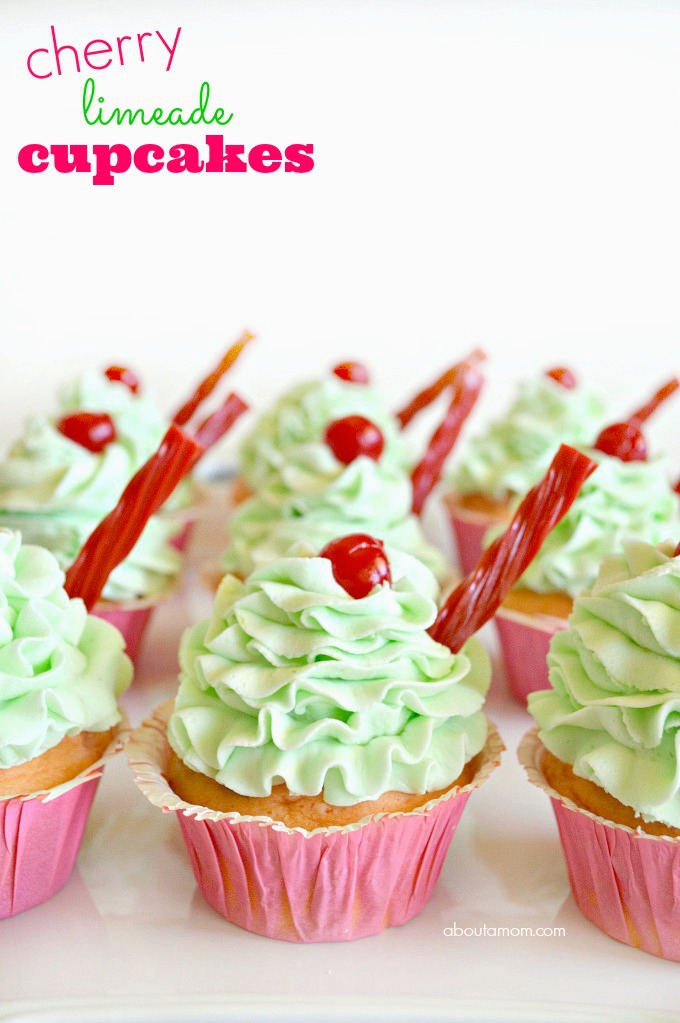 Cherry Limeade Cupcakes