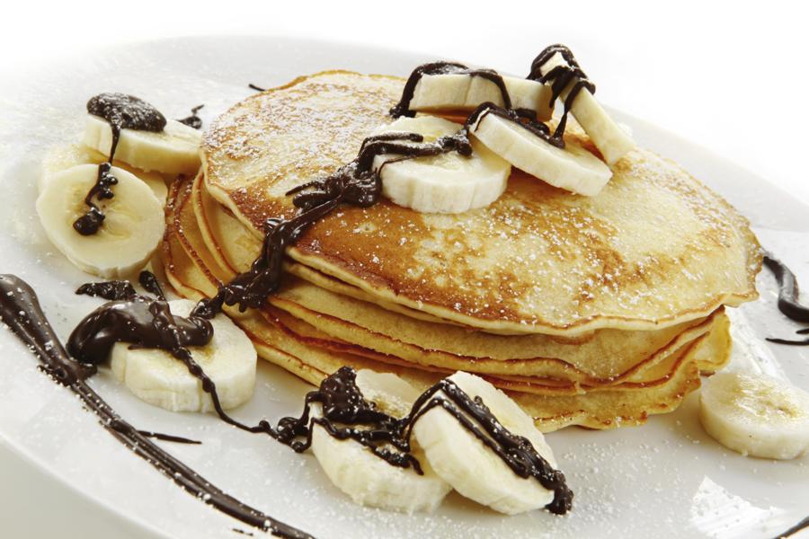 Chocolate Banana Pancakes